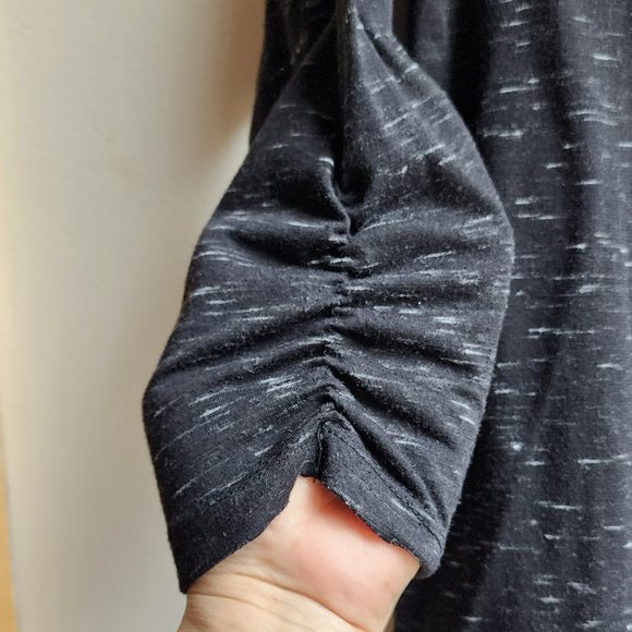 Harmony Balance Charcoal Gray/Black Speckled Hooded Jersey Size Small - Picture 11 of 13